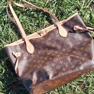 Louis Vuitton Brown Monogram Tote Bag